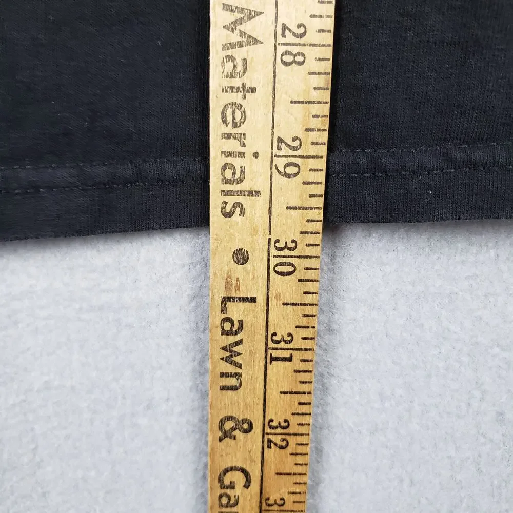 Y2K Campus Chaos Black Graphic Tee Money Good Napster Bad Cop Humor 2000 Size XL - Picture 4 of 8